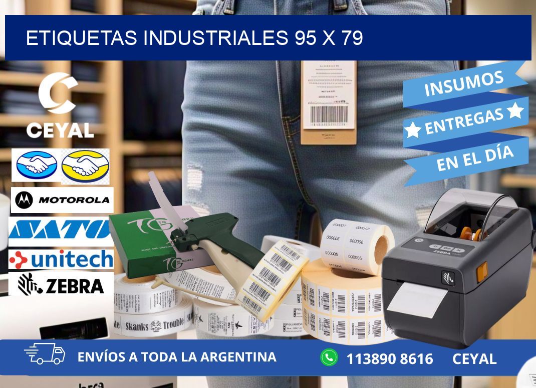 Etiquetas industriales 95 x 79