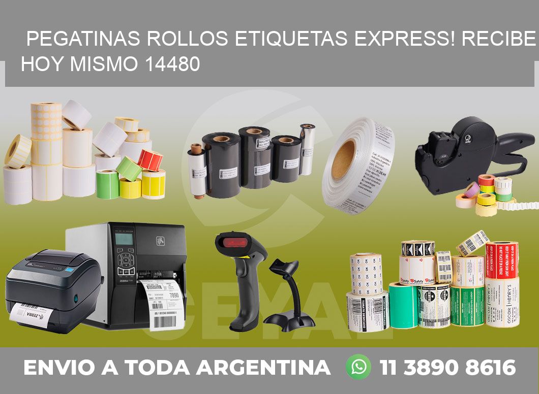 Pegatinas rollos etiquetas Express! Recibe Hoy Mismo 14480