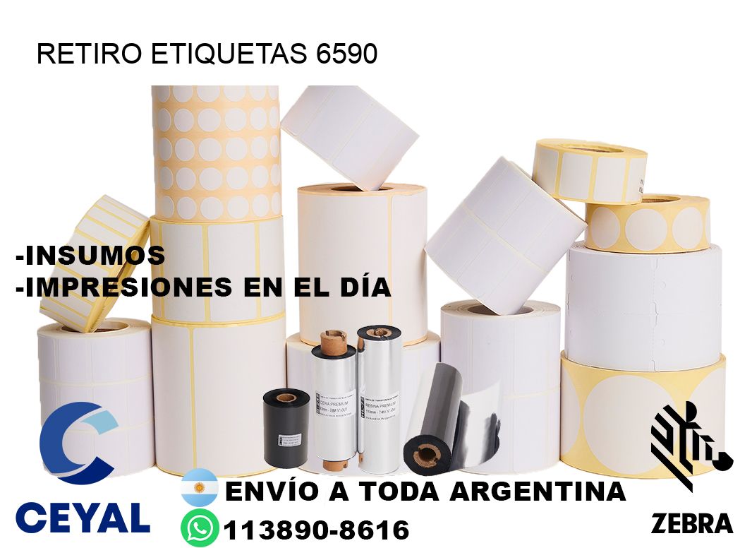 Retiro etiquetas 6590