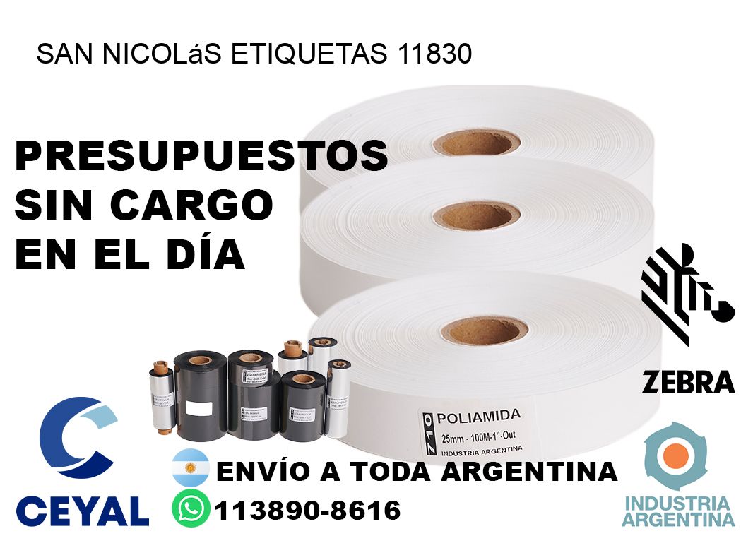 San Nicolás etiquetas 11830