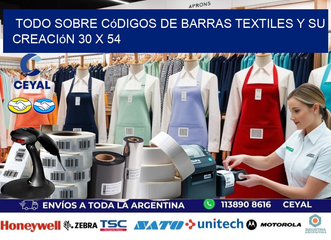 Todo sobre Códigos de Barras Textiles y su Creación 30 x 54