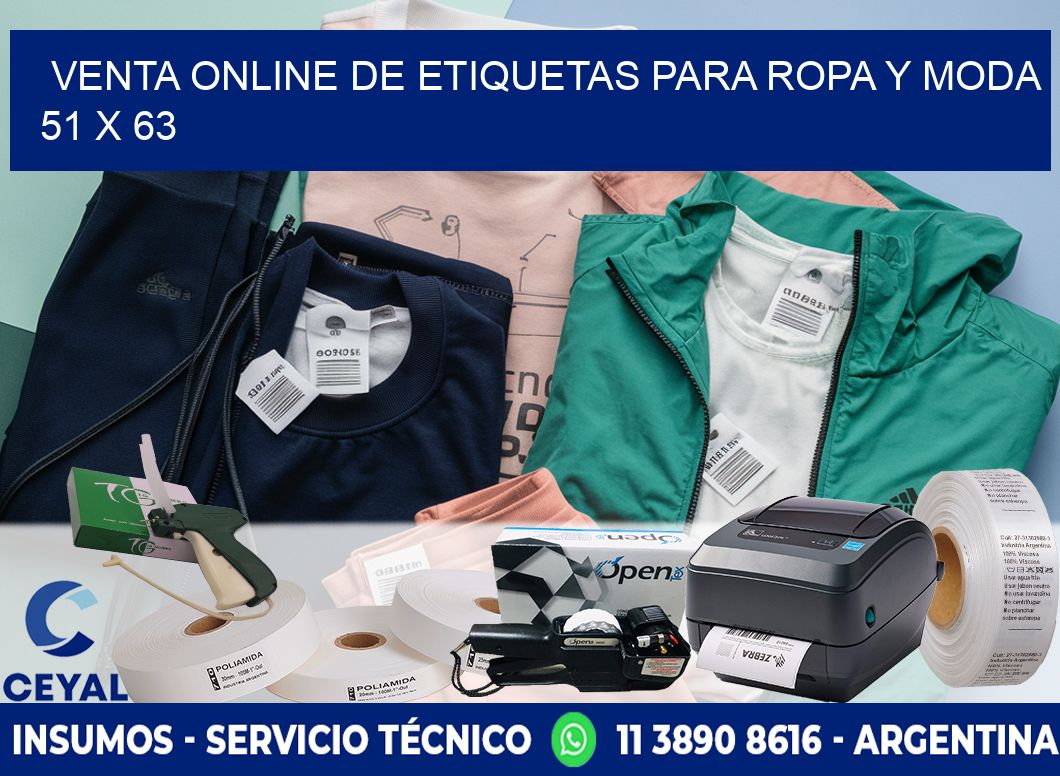 Venta Online de Etiquetas para Ropa y Moda 51 x 63