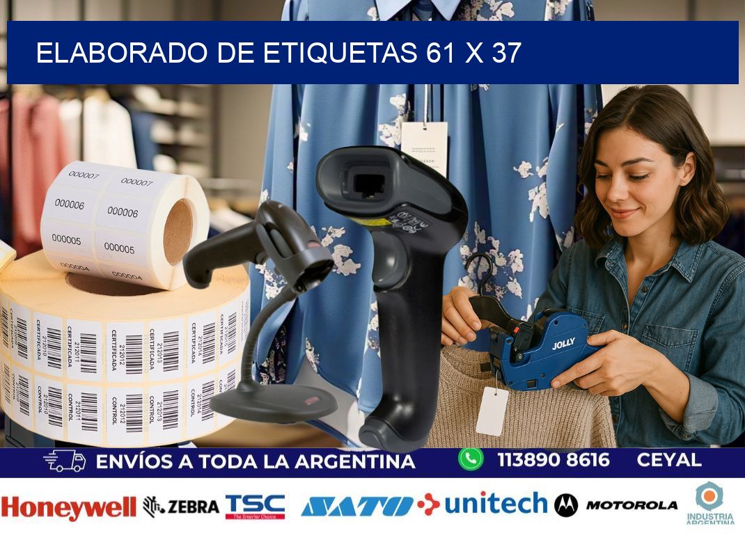 elaborado de etiquetas 61 x 37