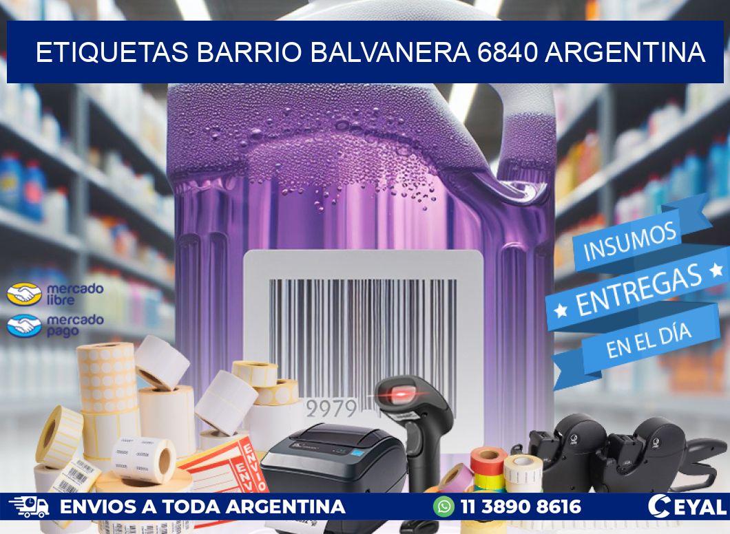 etiquetas barrio balvanera 6840 argentina