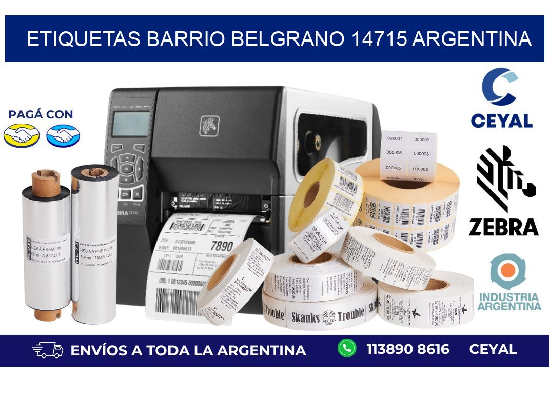etiquetas barrio belgrano 14715 argentina