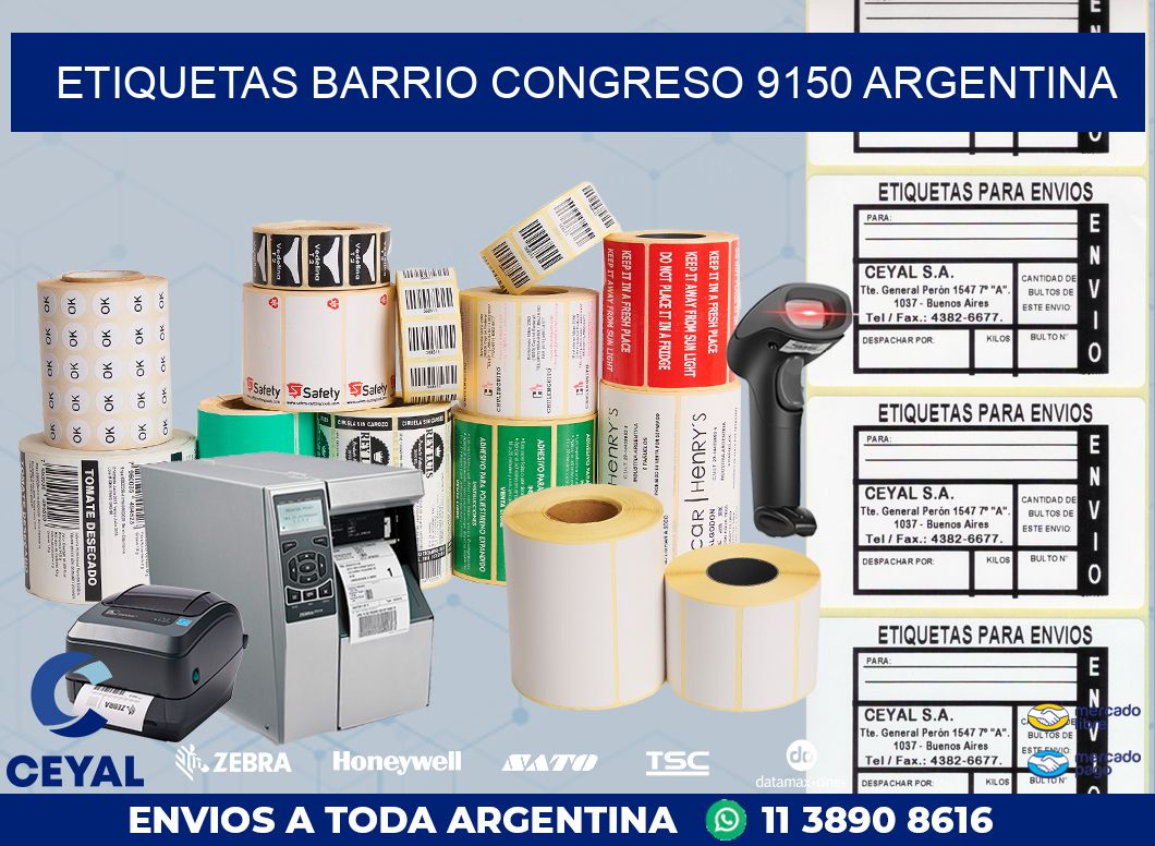 etiquetas barrio congreso 9150 argentina