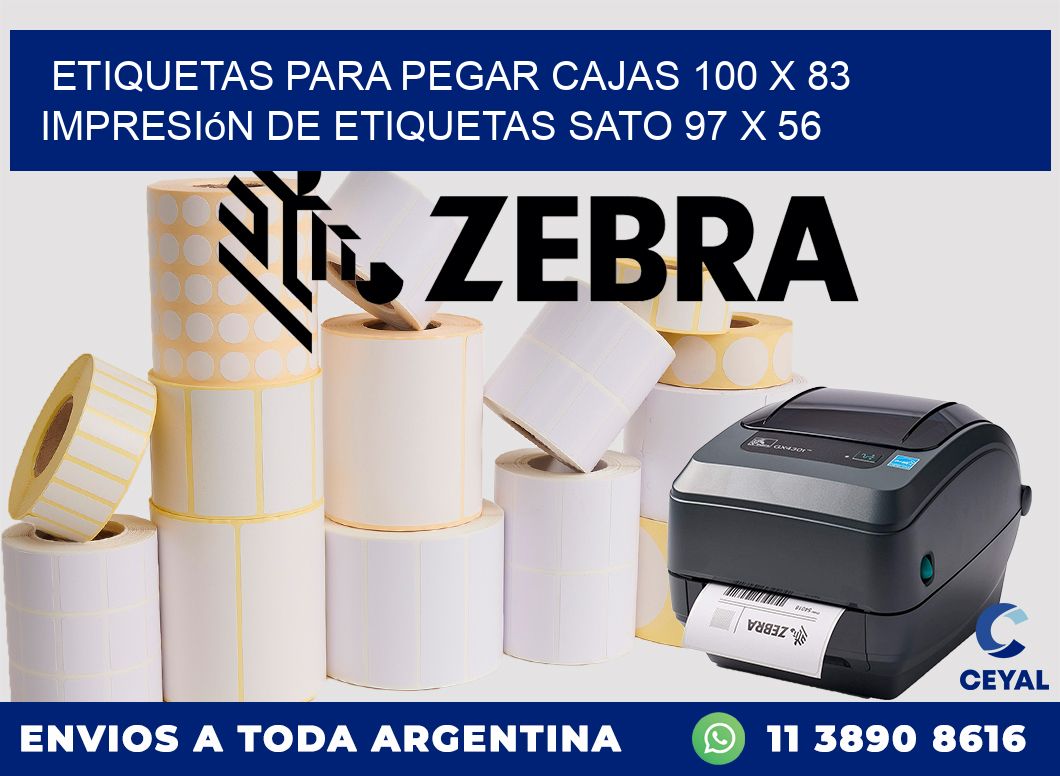 etiquetas para pegar cajas 100 x 83 impresión de etiquetas sato 97 x 56