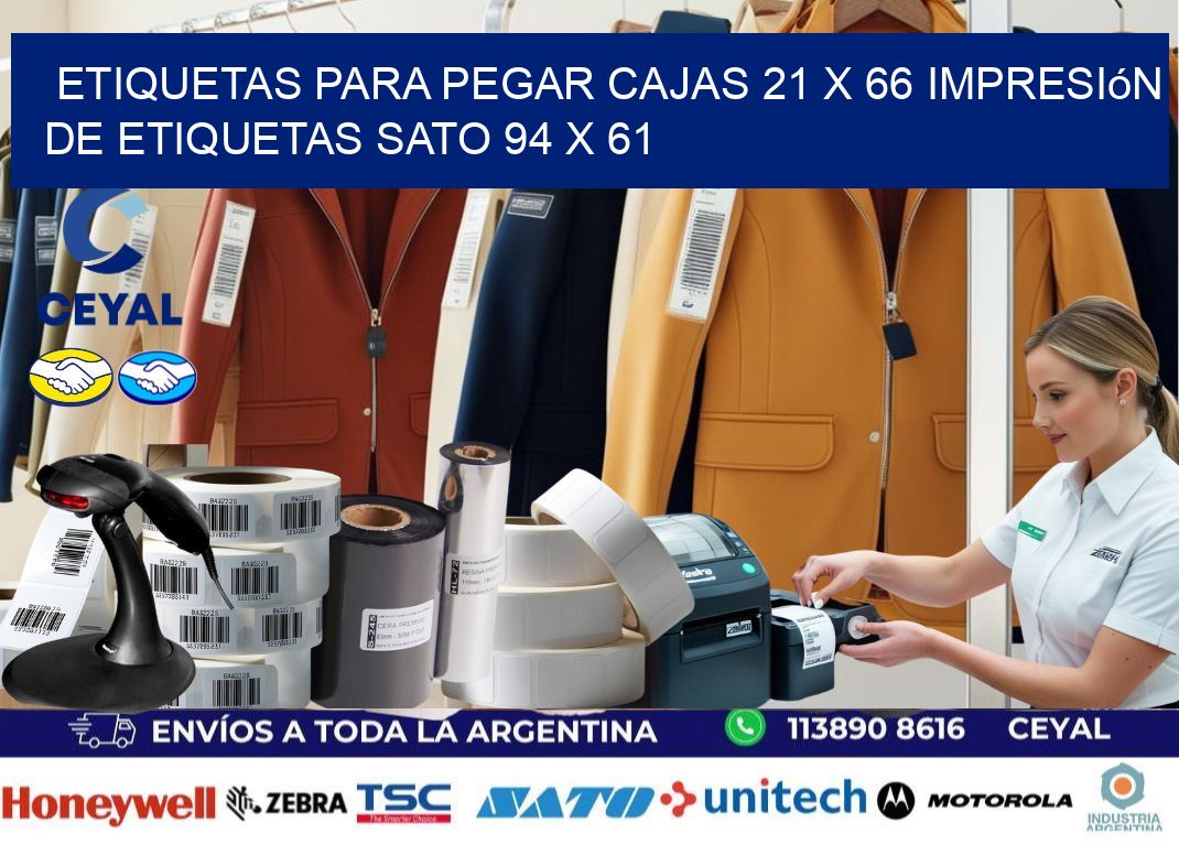 etiquetas para pegar cajas 21 x 66 impresión de etiquetas sato 94 x 61