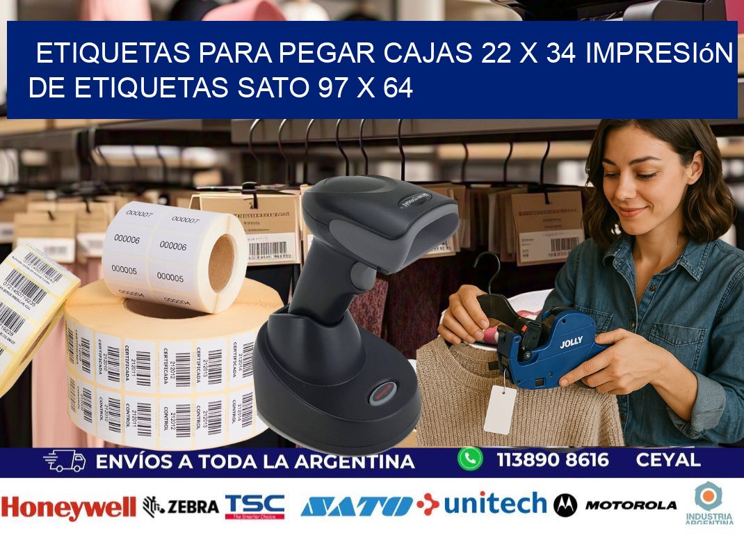 etiquetas para pegar cajas 22 x 34 impresión de etiquetas sato 97 x 64