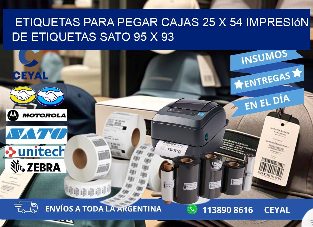 etiquetas para pegar cajas 25 x 54 impresión de etiquetas sato 95 x 93