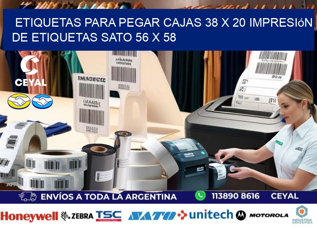 etiquetas para pegar cajas 38 x 20 impresión de etiquetas sato 56 x 58