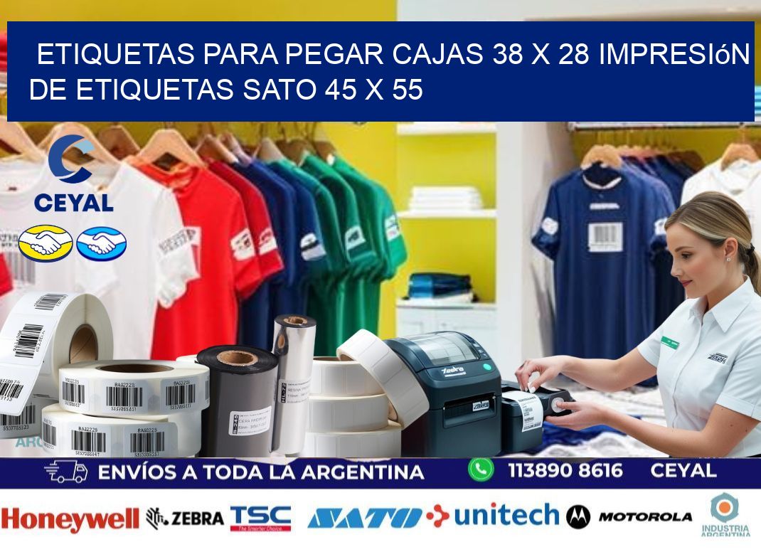 etiquetas para pegar cajas 38 x 28 impresión de etiquetas sato 45 x 55