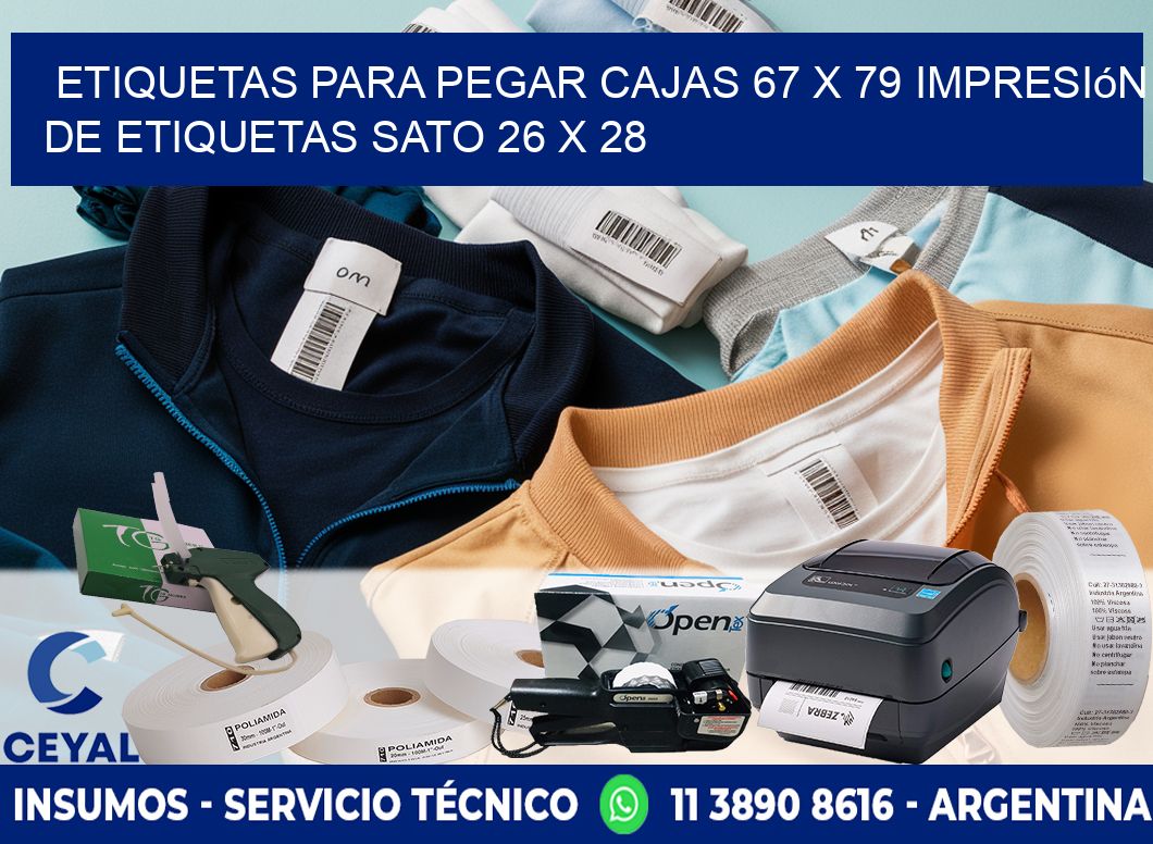 etiquetas para pegar cajas 67 x 79 impresión de etiquetas sato 26 x 28