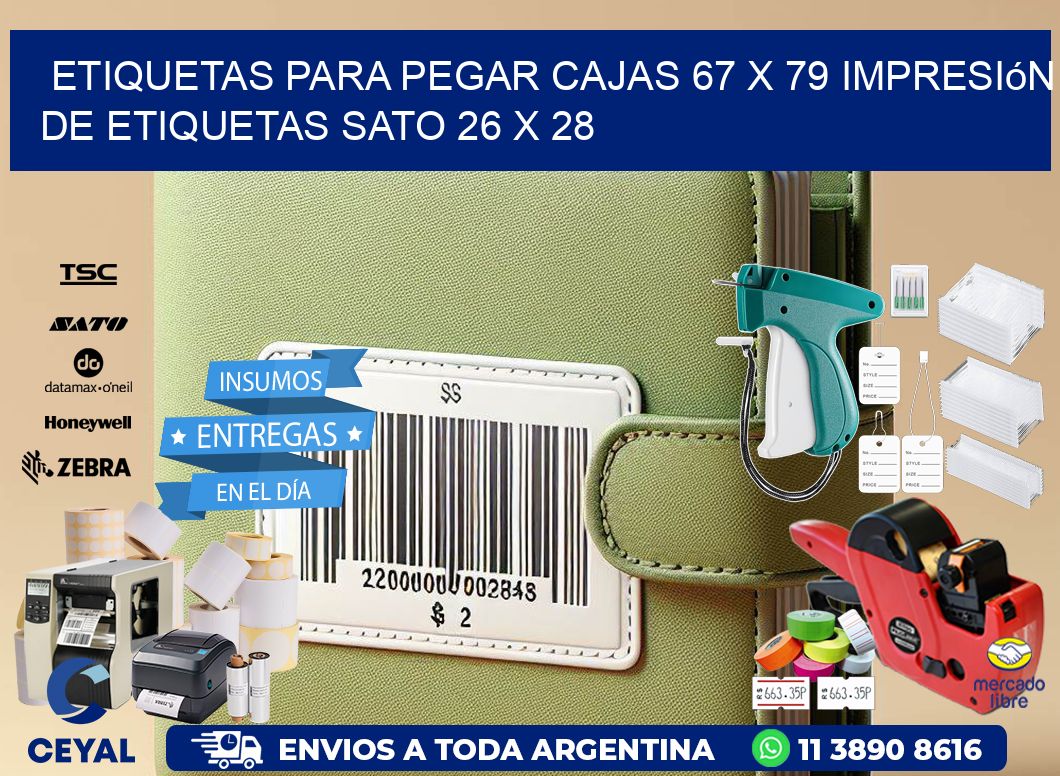 etiquetas para pegar cajas 67 x 79 impresión de etiquetas sato 26 x 28