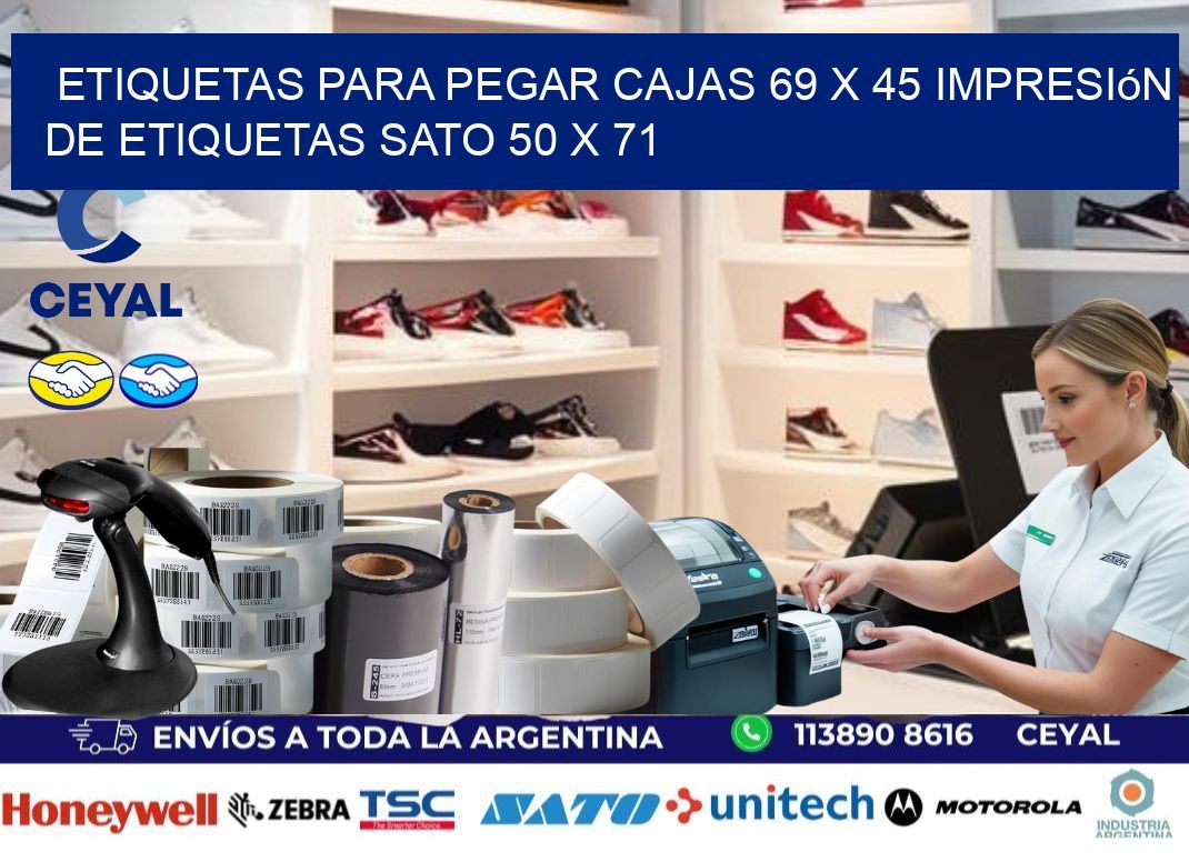etiquetas para pegar cajas 69 x 45 impresión de etiquetas sato 50 x 71