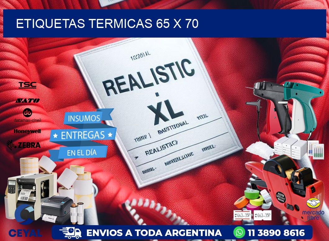 etiquetas termicas 65 x 70