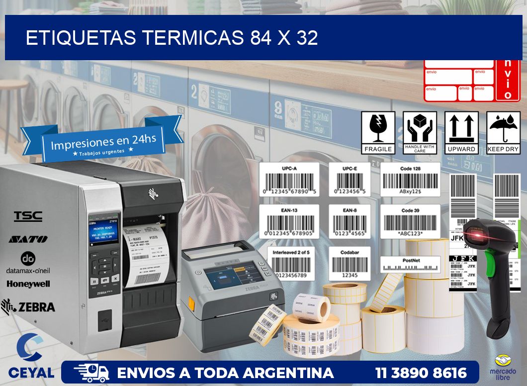etiquetas termicas 84 x 32