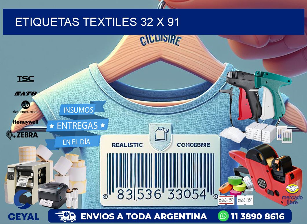 etiquetas textiles 32 x 91