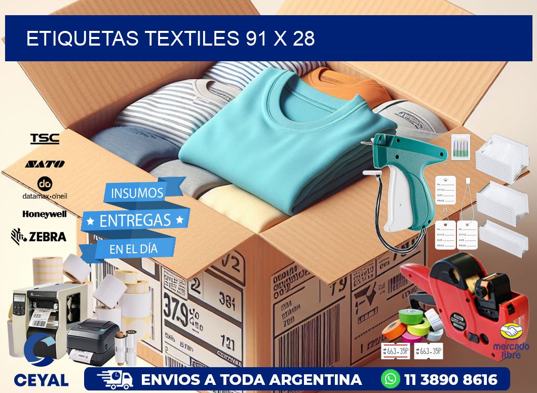 etiquetas textiles 91 x 28