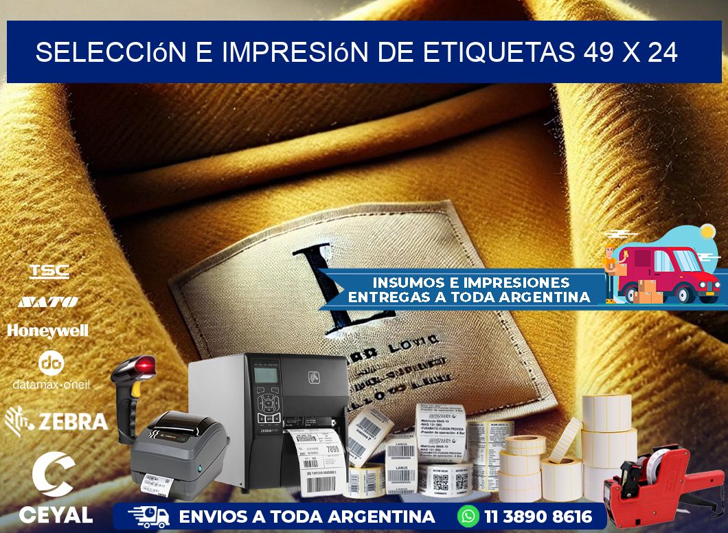 selección e impresión de etiquetas 49 x 24