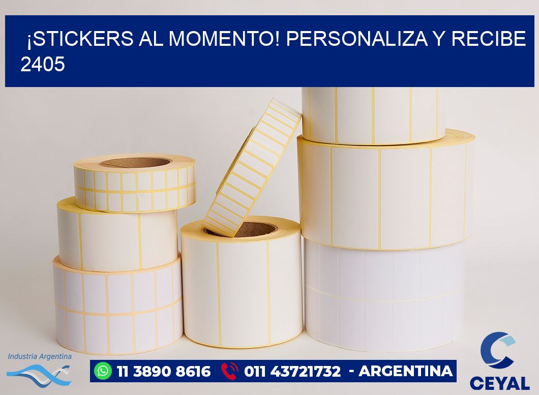 ¡Stickers al Momento! Personaliza y Recibe 2405
