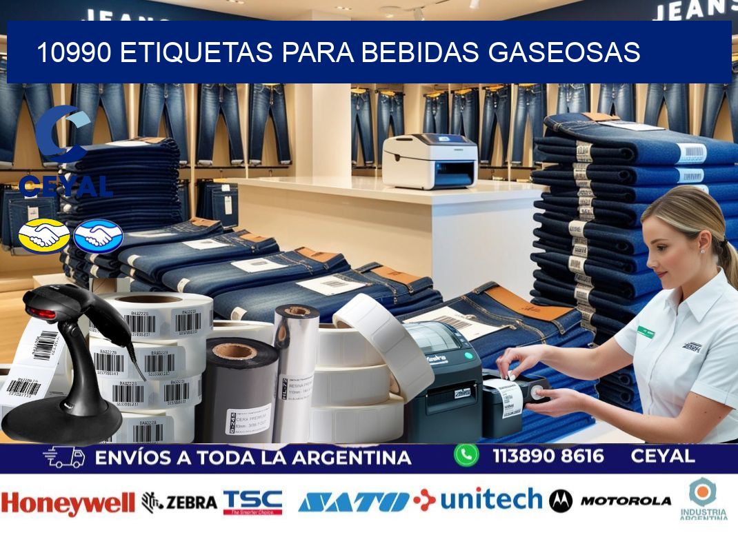 10990 Etiquetas para bebidas gaseosas