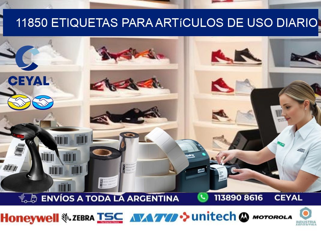 11850 Etiquetas para artículos de uso diario