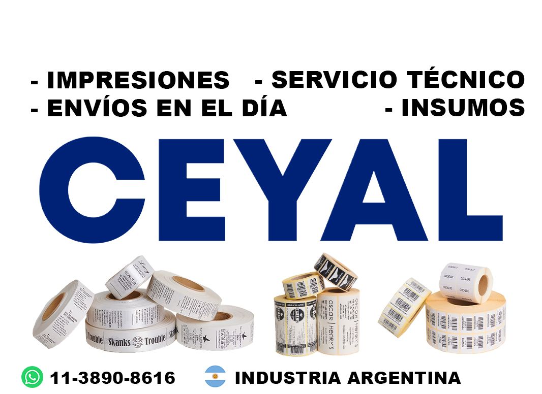 12385 Etiquetas industriales de alta tirada