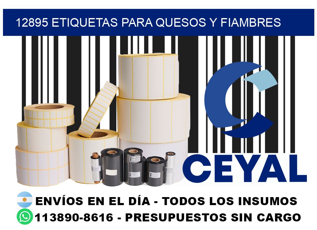 12895 Etiquetas para quesos y fiambres
