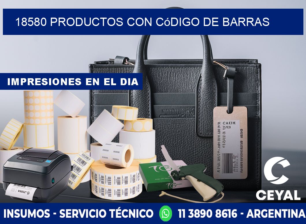 18580 Productos con código de barras
