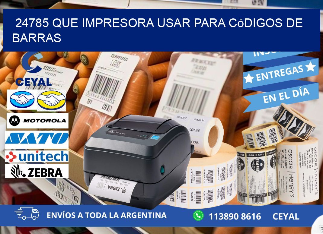 24785 Que impresora usar para códigos de barras