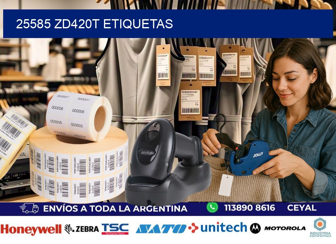 25585 ZD420t etiquetas