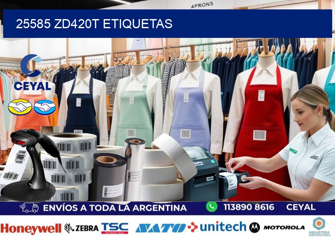 25585 ZD420t etiquetas