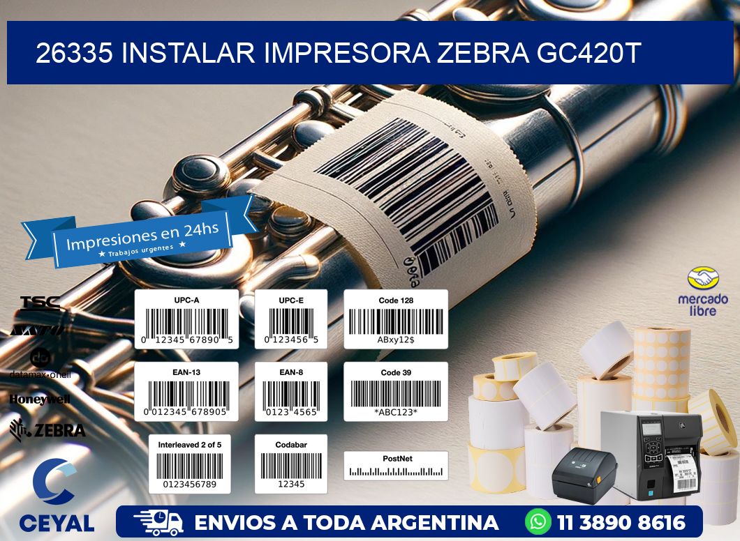 26335 Instalar impresora Zebra GC420t