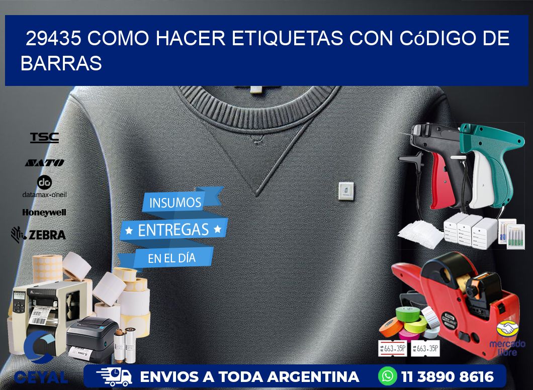 29435 Como hacer etiquetas con código de barras