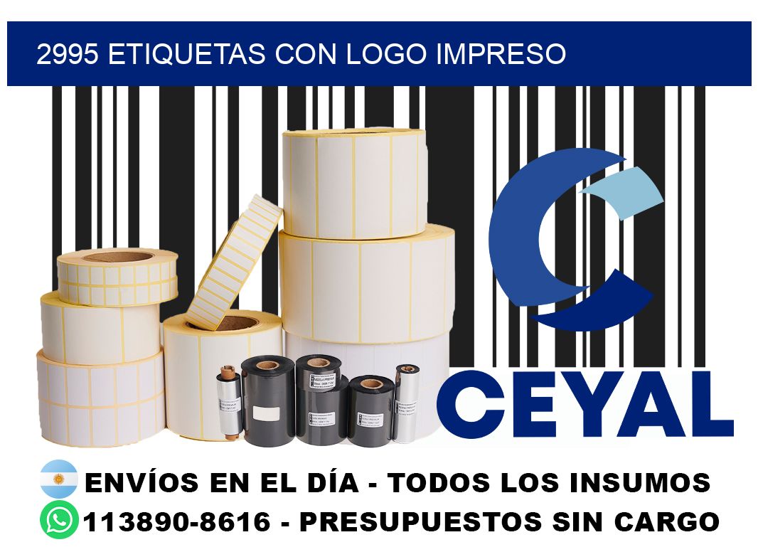 2995 Etiquetas con logo impreso