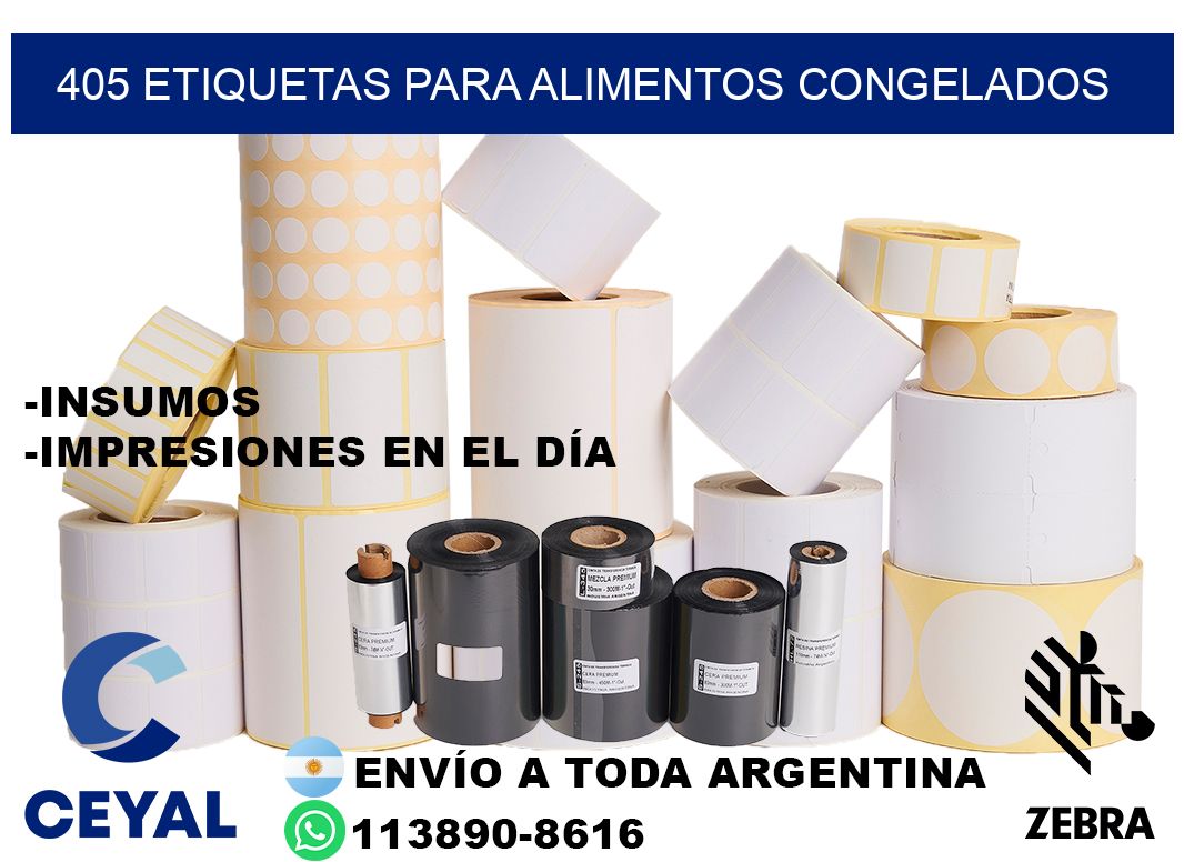 405 Etiquetas para alimentos congelados
