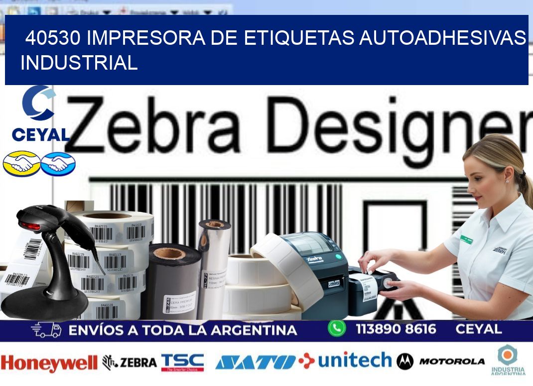 40530 Impresora de etiquetas autoadhesivas industrial