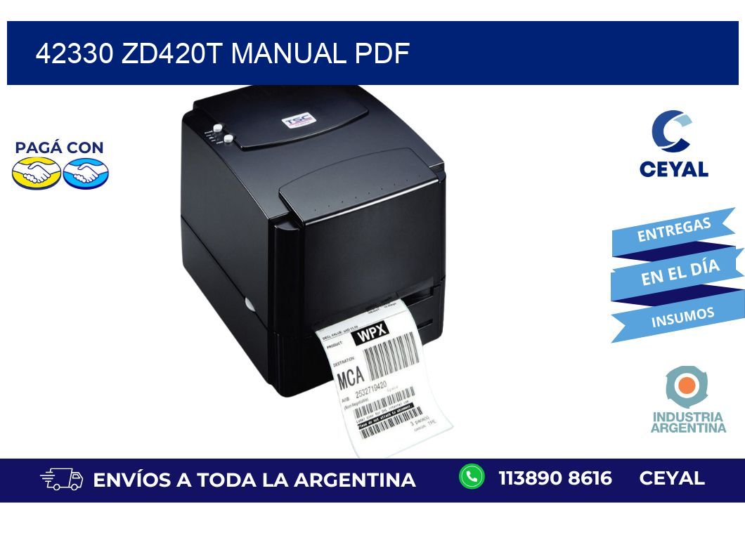 42330 ZD420t manual PDF