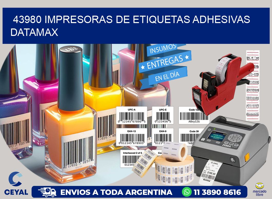 43980 impresoras de etiquetas adhesivas datamax