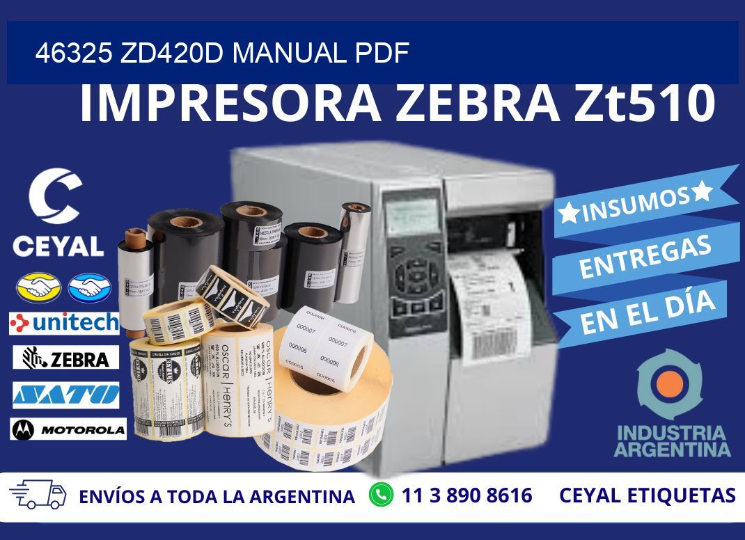 46325 ZD420d manual PDF