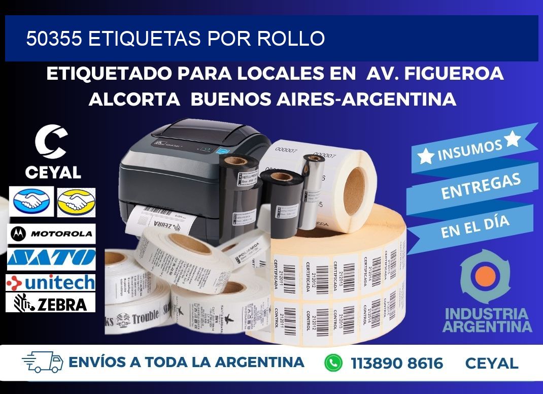 50355 Etiquetas por rollo
