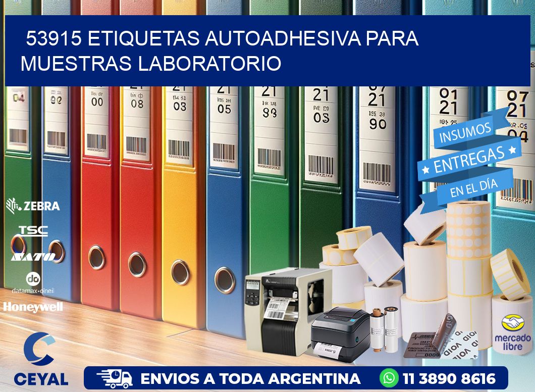 53915 etiquetas autoadhesiva para muestras laboratorio