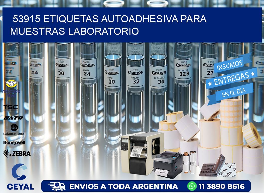 53915 etiquetas autoadhesiva para muestras laboratorio