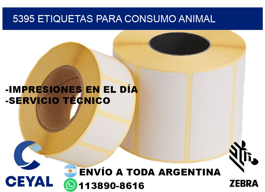 5395 Etiquetas para consumo animal
