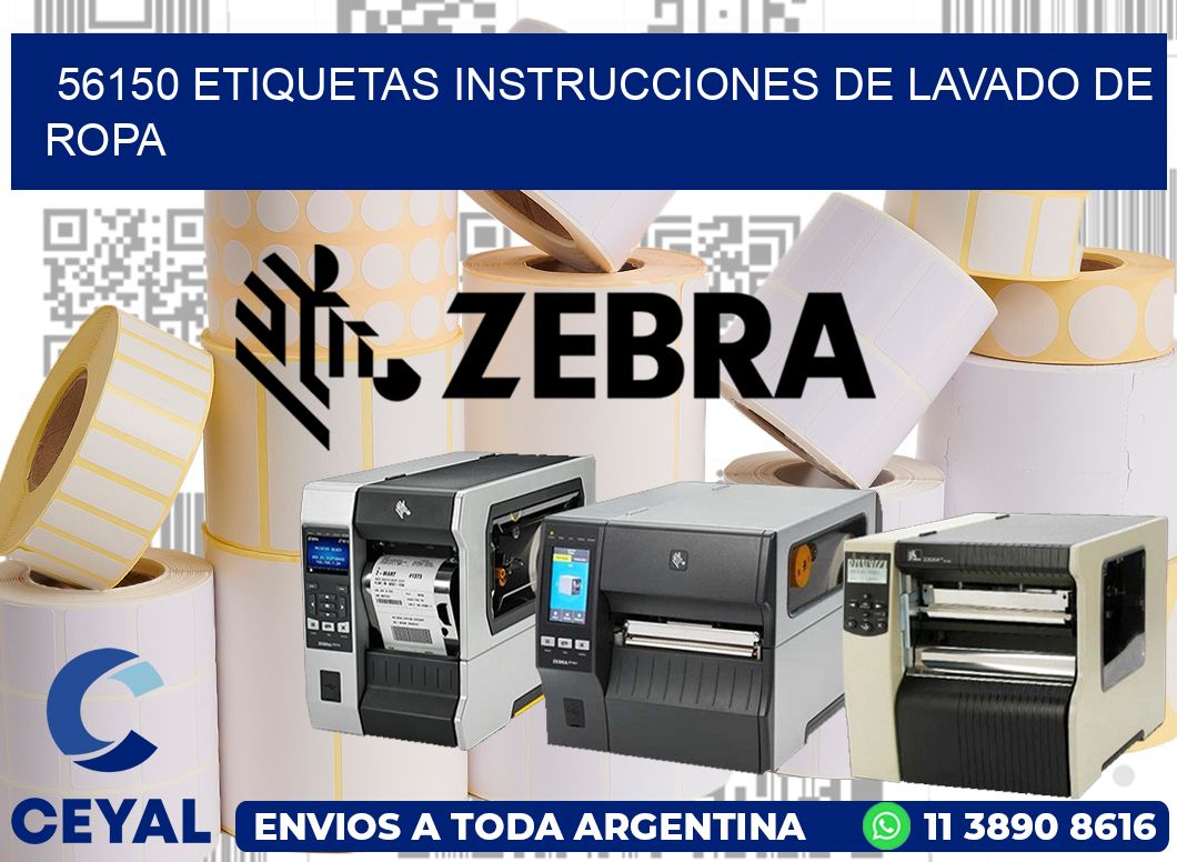 56150 etiquetas instrucciones de lavado de ropa