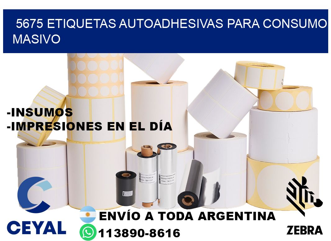 5675 Etiquetas autoadhesivas para consumo masivo