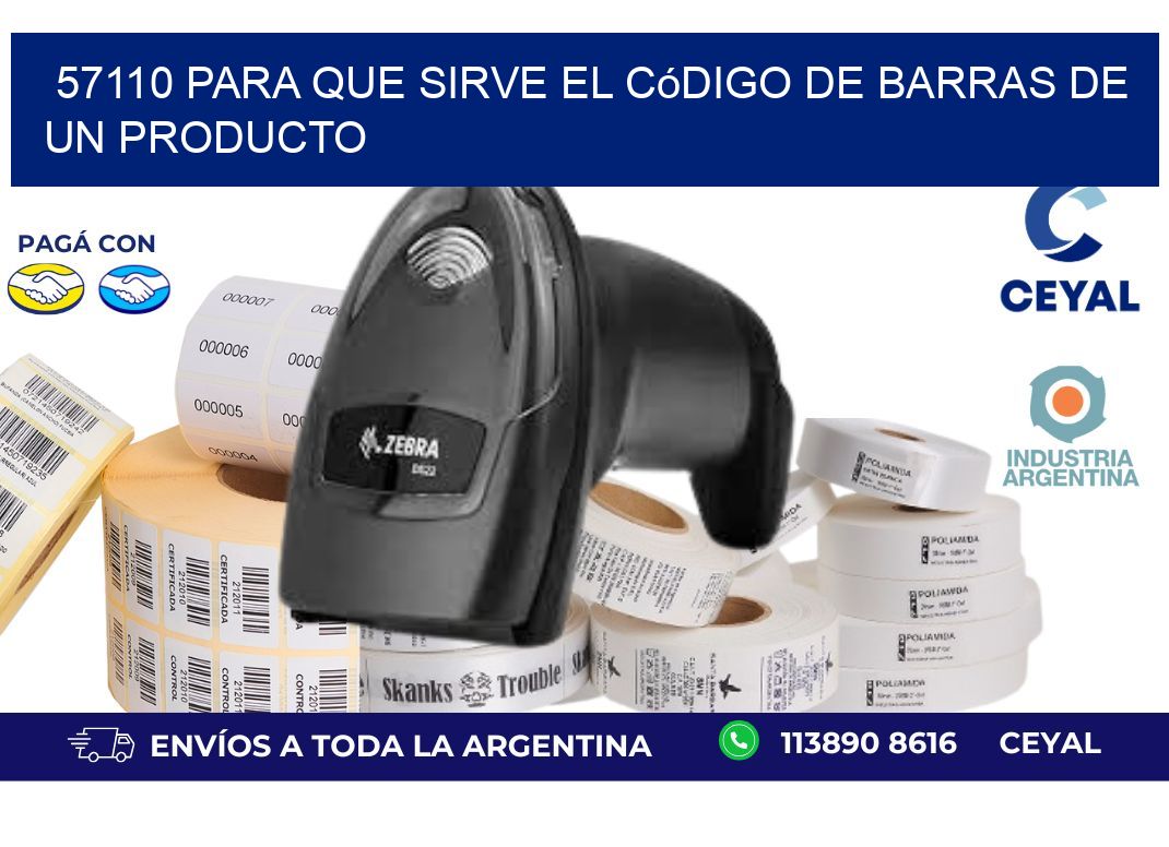 57110 Para que sirve el código de barras de un producto