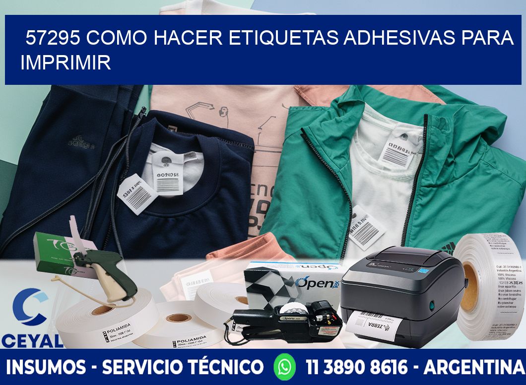 57295 Como hacer etiquetas adhesivas para imprimir