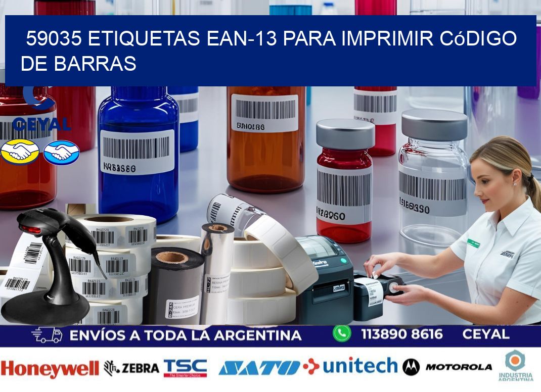 59035 etiquetas ean-13 para imprimir código  de barras